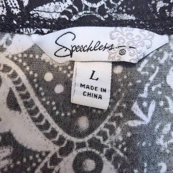 Speechless Black & White Babydoll Top | Y2K Style | Size L (Fits M) - Picture 15 of 15